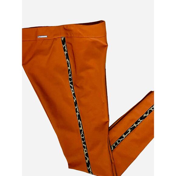 I Love Tyler Madison Peyton Pants Burnt Orange Leopard M mobwife tuxedo stripe - Picture 4 of 11